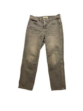 Madewell Roadtripper Stovepipe Jeans 29P Petite Gray Wash Straight Leg Stretch